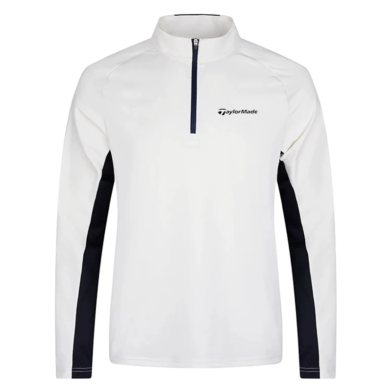 Men's Golf Apparel Long-Sleeve T-Shirt Color-Blocked Zipper Stretch Quick-Dry Breathable Fashionable Athletic Golf Wear
Men's Golf Apparel Long-Sleeve T-Shirt Color-Blocked Zipper Stretch Quick-Dry Breathable Fashionable Athletic Golf Wear