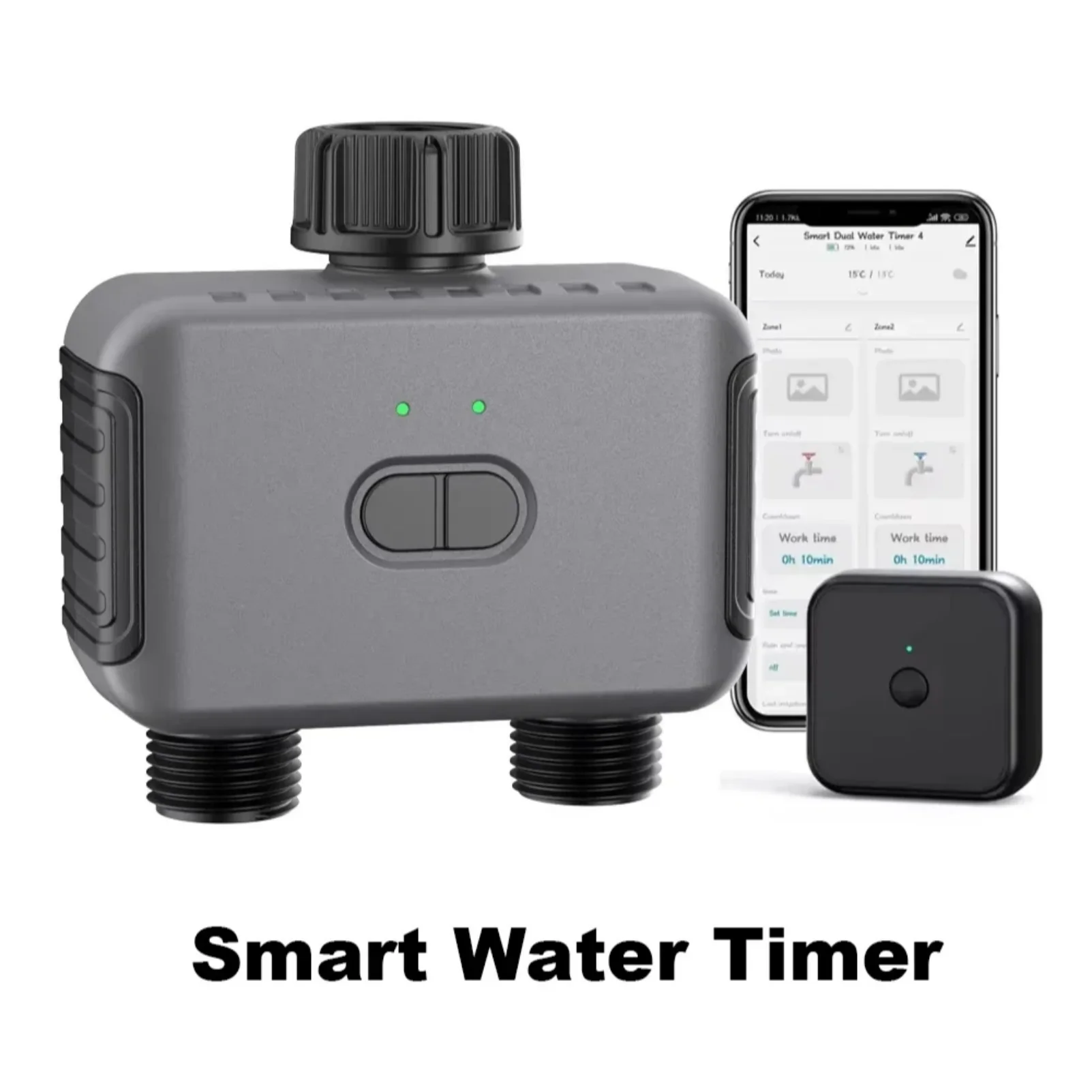 Smart Garden Watering Timers 2 Outlet Sprinkler Drip Irrigation Controller Water Valve Rain Delay Programmable Controllers
Smart Garden Watering Timers 2 Outlet Sprinkler Drip Irrigation Controller Water Valve Rain Delay Programmable Controllers