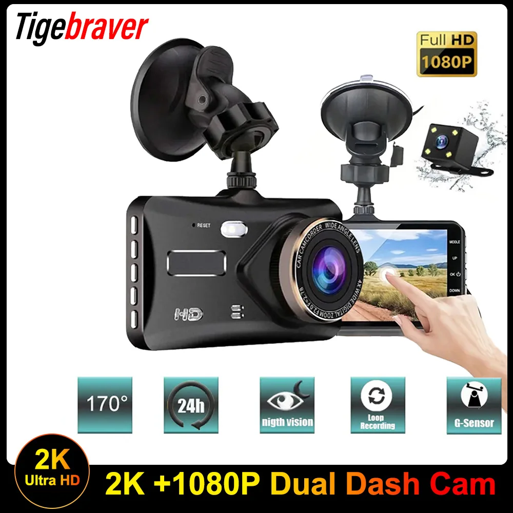 Tigebraver 1080P Dashcam Front and Rear Wifi Dash Car Camera with 24 Hours Monitor Mode Touch Screen DVR Recorder for Vehicle
Tigebraver 1080P Dashcam Front and Rear Wifi Dash Car Camera with 24 Hours Monitor Mode Touch Screen DVR Recorder for Vehicle