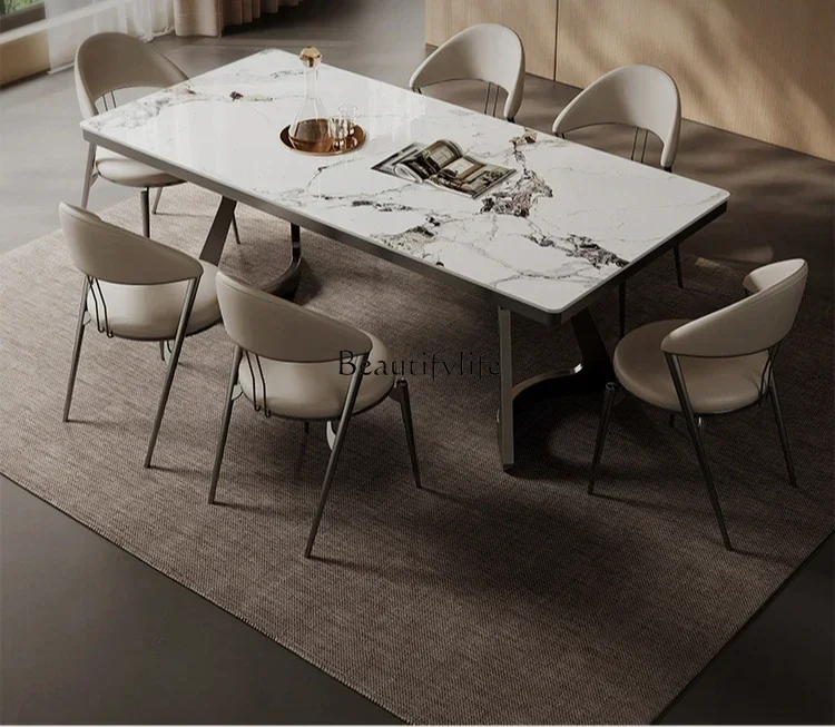 Rock slab dining table light luxury modern simple high-end Italian minimalist luxury stone rectangle
Rock slab dining table light luxury modern simple high-end Italian minimalist luxury stone rectangle