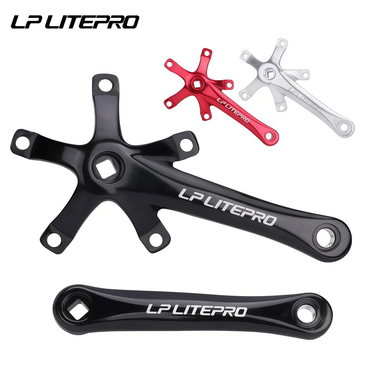 Litepro 6061 Aluminum Alloy Folding Bike Crank 170 MM 130BCD ( Black / Red / Silver ) 1 Piece
Litepro 6061 Aluminum Alloy Folding Bike Crank 170 MM 130BCD ( Black / Red / Silver ) 1 Piece
