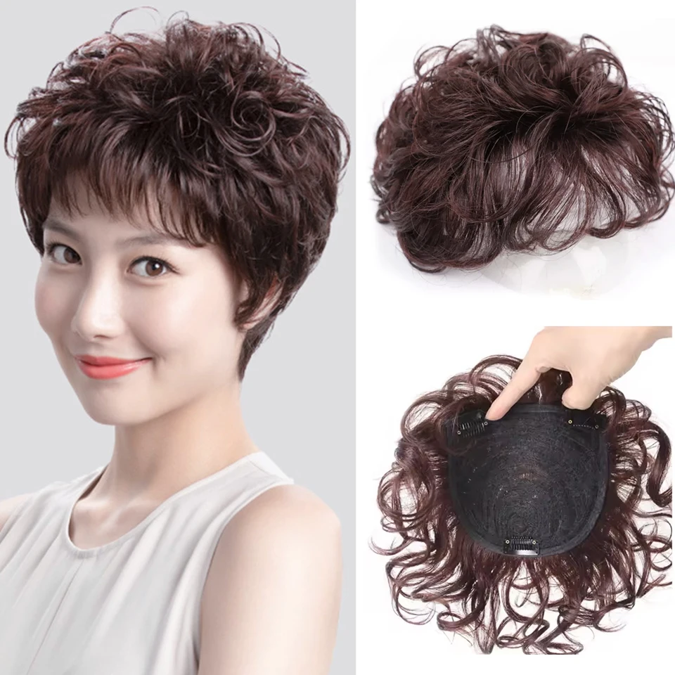 Synthetic Short Curly Invisible Topper Hair Pieces Reissue Block Replacement Wig Toupees Toppers for Hair Loss Cover White Hair
Synthetic Short Curly Invisible Topper Hair Pieces Reissue Block Replacement Wig Toupees Toppers for Hair Loss Cover White Hair