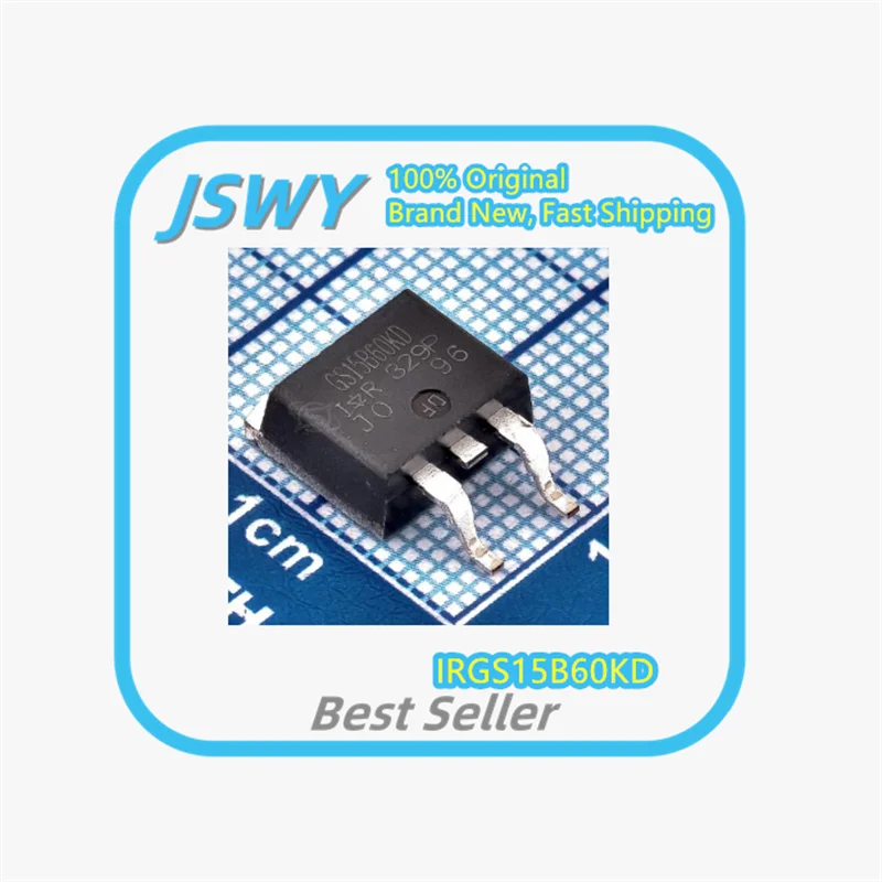 (10/50 pieces) IRGS15B60KD GS15B60KD TO-263 IGBT 600V 12A Brand New Original
(10/50 pieces) IRGS15B60KD GS15B60KD TO-263 IGBT 600V 12A Brand New Original