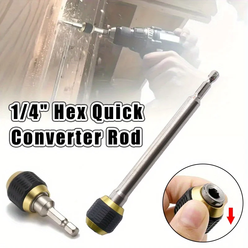 Выдвижной быстрый преобразователь с шестигранным хвостовиком 0-150 мм 1/4 дюйма, шестигранный самоблокирующийся шатун, быстроразъемный адаптер патрона, гибкое преобразование
Выдвижной быстрый преобразователь с шестигранным хвостовиком 0-150 мм 1/4 дюйма, шестигранный самоблокирующийся шатун, быстроразъемный адаптер патрона, гибкое преобразование