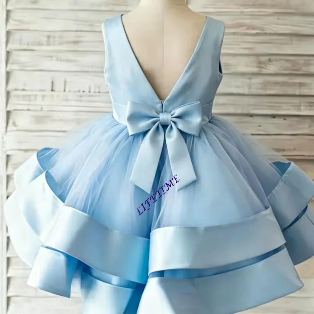 Customized White Flower Girl Dress For Wedding Appliques Pearls Long Sleeve Knee Length Kids Birthday First Communion Gown
Customized White Flower Girl Dress For Wedding Appliques Pearls Long Sleeve Knee Length Kids Birthday First Communion Gown