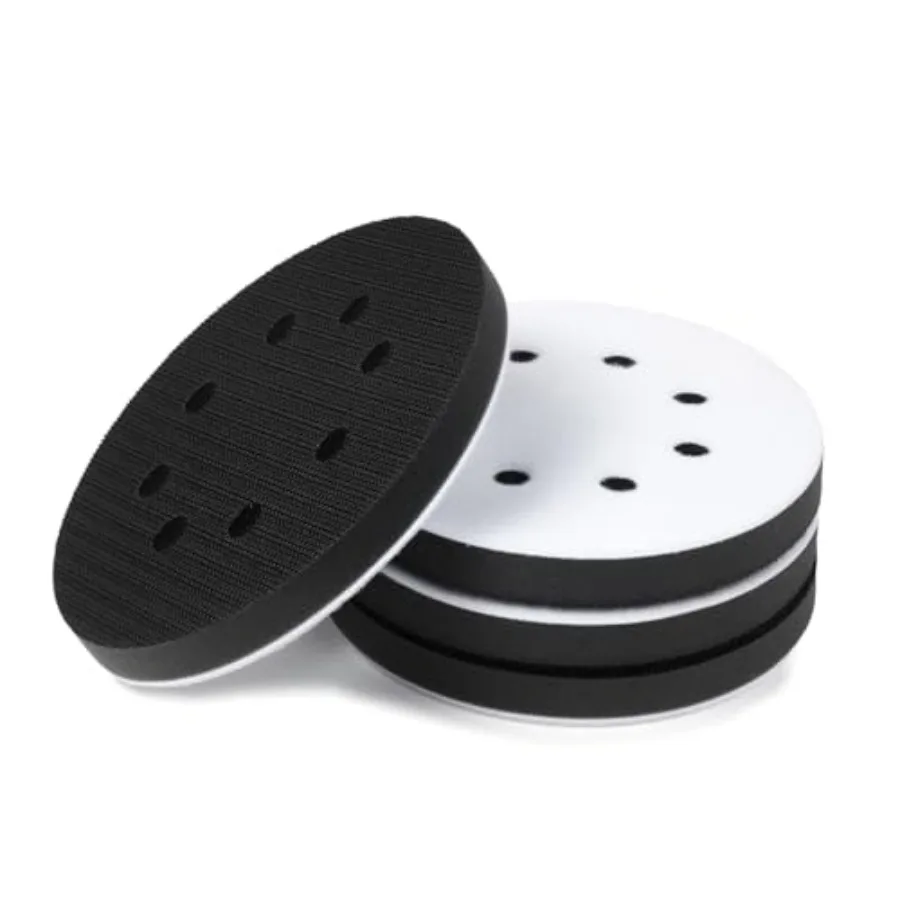 4 Pack Premium Foam Sanding Pads, 5 Inch 8 Holes Hook and Loop Sponge Cushion Buffer Backing Pad, Profional Sponge Sanding Pads
4 Pack Premium Foam Sanding Pads, 5 Inch 8 Holes Hook and Loop Sponge Cushion Buffer Backing Pad, Profional Sponge Sanding Pads