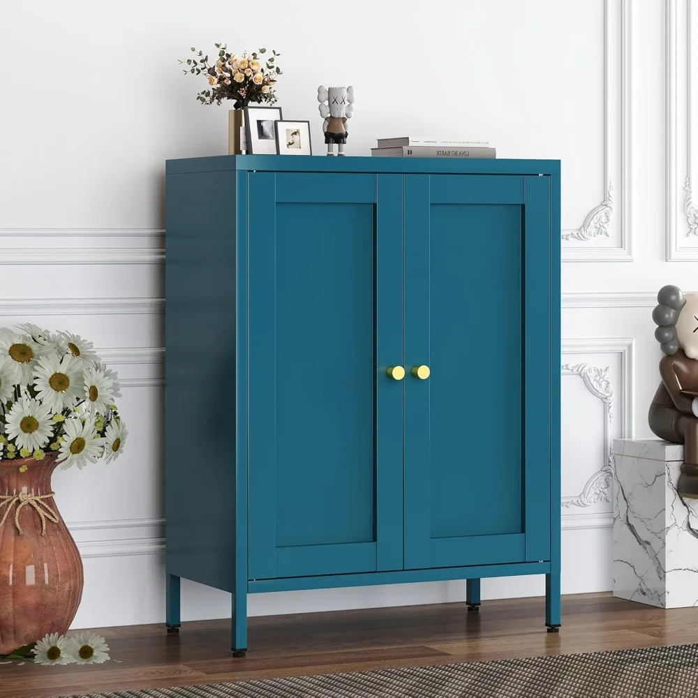 Blue Metal Storage Cabinet With 2 Doors - 31.5''H Bathroom Floor Storage Cabinet, 3 Tier Locker With Adjustable Shelves, Pantry
Blue Metal Storage Cabinet With 2 Doors - 31.5''H Bathroom Floor Storage Cabinet, 3 Tier Locker With Adjustable Shelves, Pantry