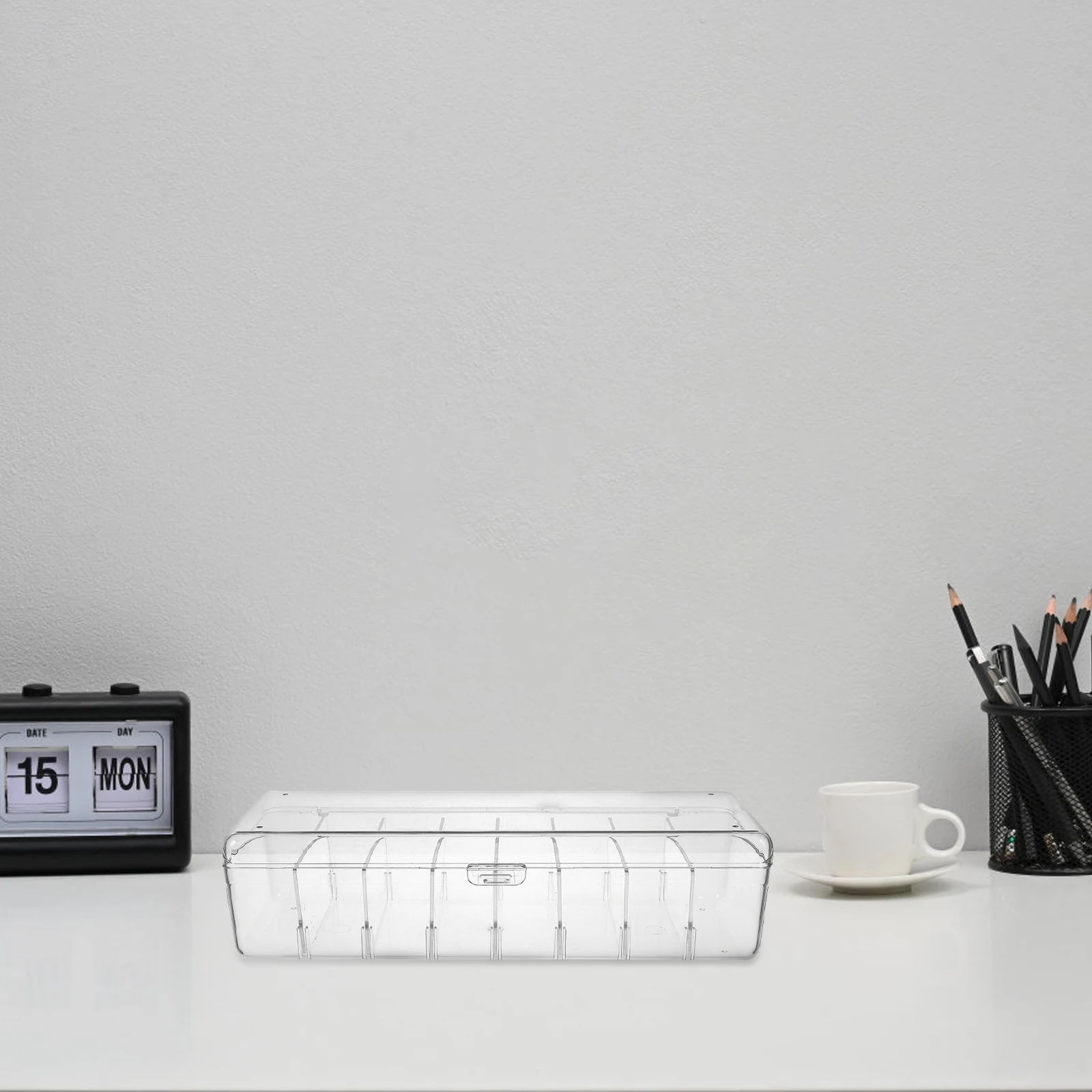 Cable Organizer Box With Lid Detachable Dividers Clear Plastic Cord Storage Box For Desk Office Home Use Cord Holder Container
Cable Organizer Box With Lid Detachable Dividers Clear Plastic Cord Storage Box For Desk Office Home Use Cord Holder Container