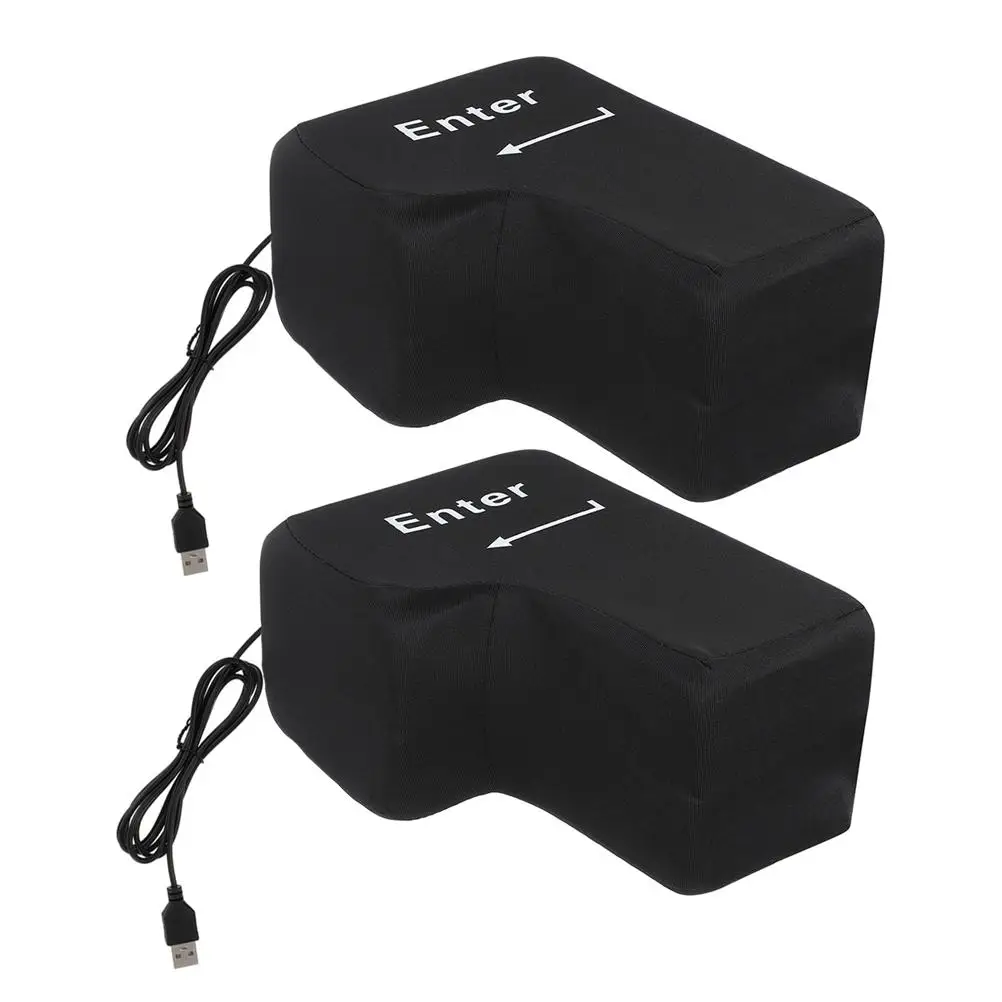 2pcs USB Big Enter Key Pillow Stress Reliever Cushion Funny Giant Enter Pillow Button Computer Laptop Keyboard Huge Enter Key Pi
2pcs USB Big Enter Key Pillow Stress Reliever Cushion Funny Giant Enter Pillow Button Computer Laptop Keyboard Huge Enter Key Pi