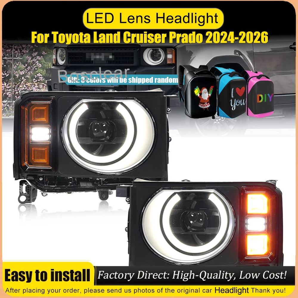 Car styling Headlights For Toyota Prado LC250 2024 2025 20226 new full LED Headlamp Assembly Upgrade Projector Lens Accessories
Car styling Headlights For Toyota Prado LC250 2024 2025 20226 new full LED Headlamp Assembly Upgrade Projector Lens Accessories