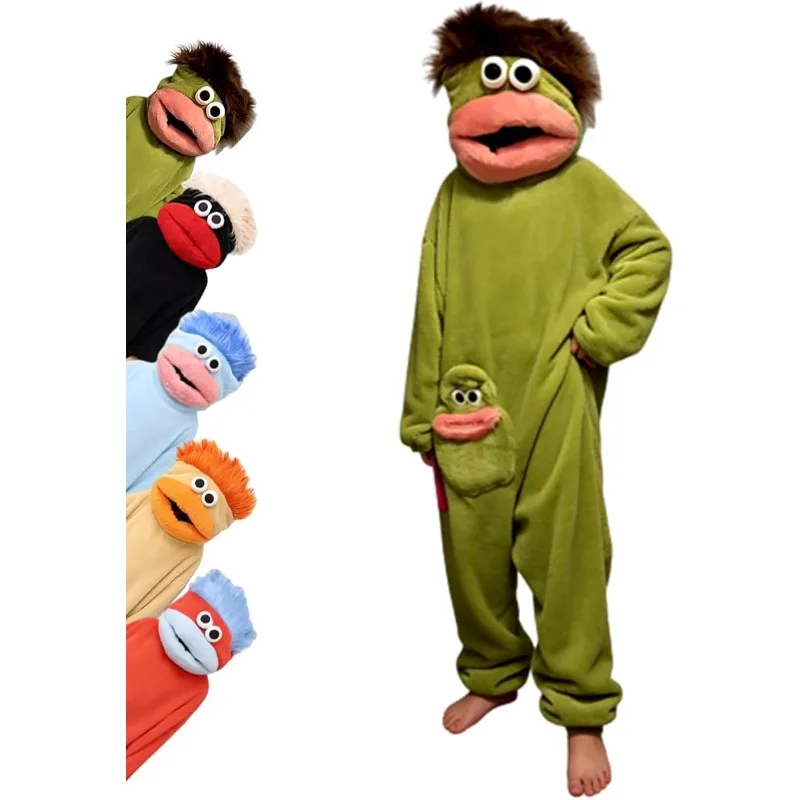 Silly Onesie Funny Big Mouth Monster Hooded Fleece Onesie Pajamas Cozy Ultra-Soft Plush One-Piece Jumpsuit Loungewear Men Women
Silly Onesie Funny Big Mouth Monster Hooded Fleece Onesie Pajamas Cozy Ultra-Soft Plush One-Piece Jumpsuit Loungewear Men Women