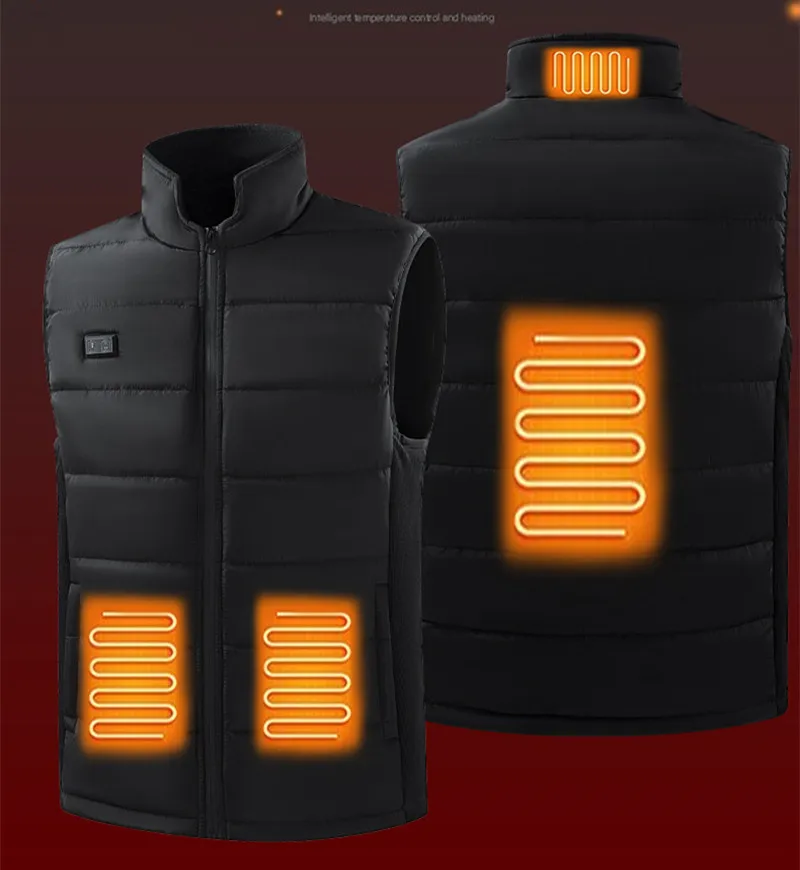 Новый мужской зимний жилет с электрическим подогревом и воротником-стойкой, повседневный универсальный четырехзонный обогрев на открытом воздухе, теплый без рукавов (без Power Bank)
Новый мужской зимний жилет с электрическим подогревом и воротником-стойкой, повседневный универсальный четырехзонный обогрев на открытом воздухе, теплый без рукавов (без Power Bank)