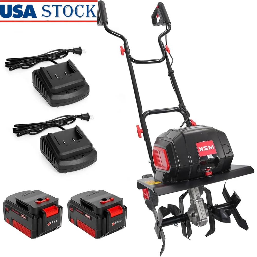 40V Cordless Garden Tiller 12 inch Lightweight Battery Powered Cultivator with 2 x 4Ah Battery Fast Charger Efficient Soil
40V Cordless Garden Tiller 12 inch Lightweight Battery Powered Cultivator with 2 x 4Ah Battery Fast Charger Efficient Soil