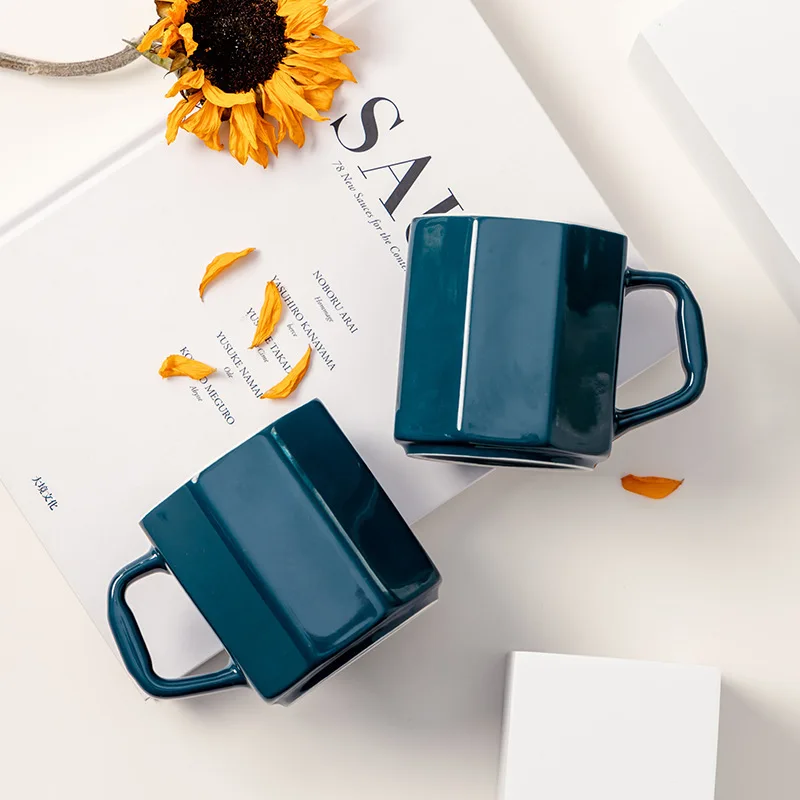 Premium Solid Color Ceramic Mug Creative Octagonal High Value Coffee Cup Household Water
Premium Solid Color Ceramic Mug Creative Octagonal High Value Coffee Cup Household Water