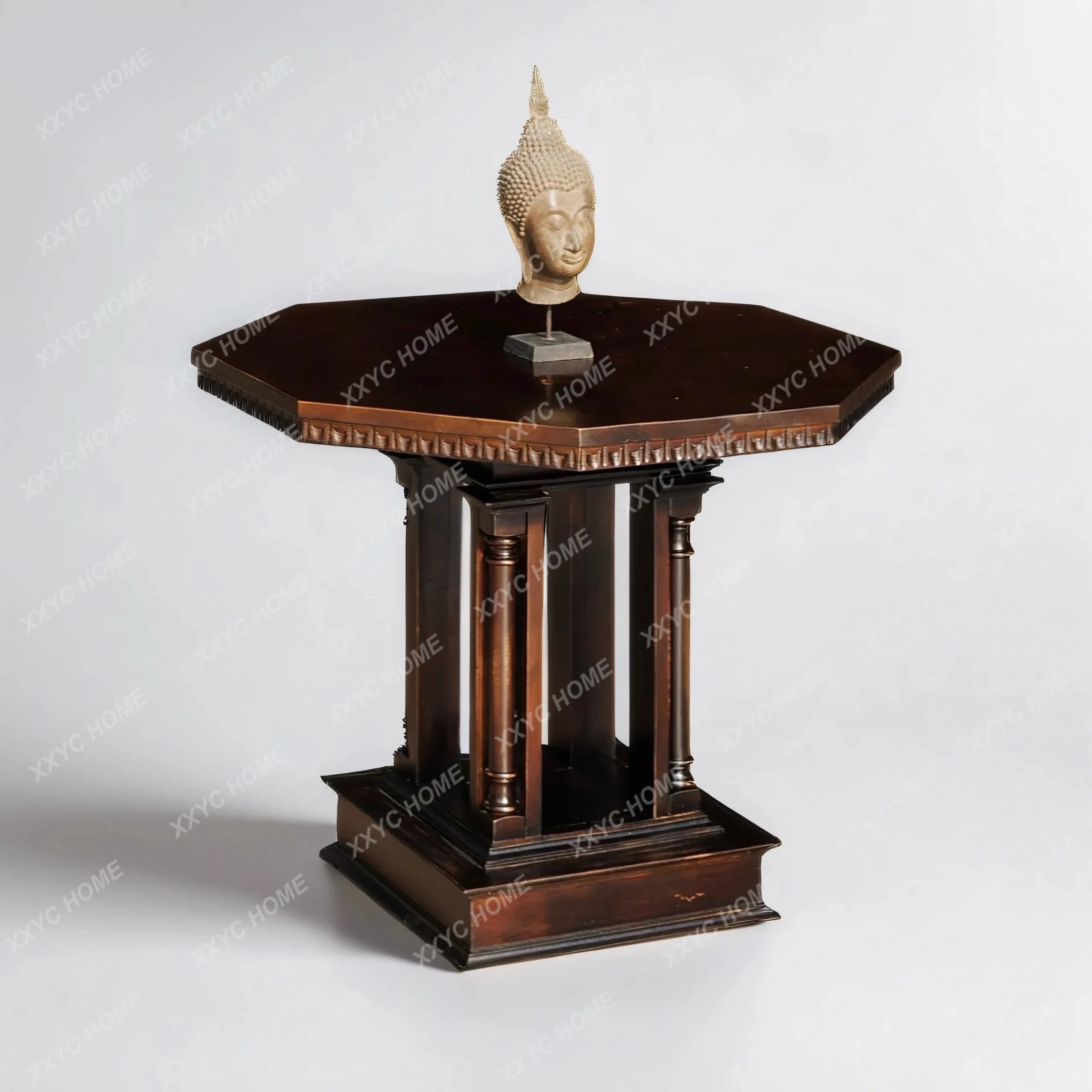d178 Temple octagonal table hand-carved medium ancient Roman style square table old wood vicissitudes
d178 Temple octagonal table hand-carved medium ancient Roman style square table old wood vicissitudes