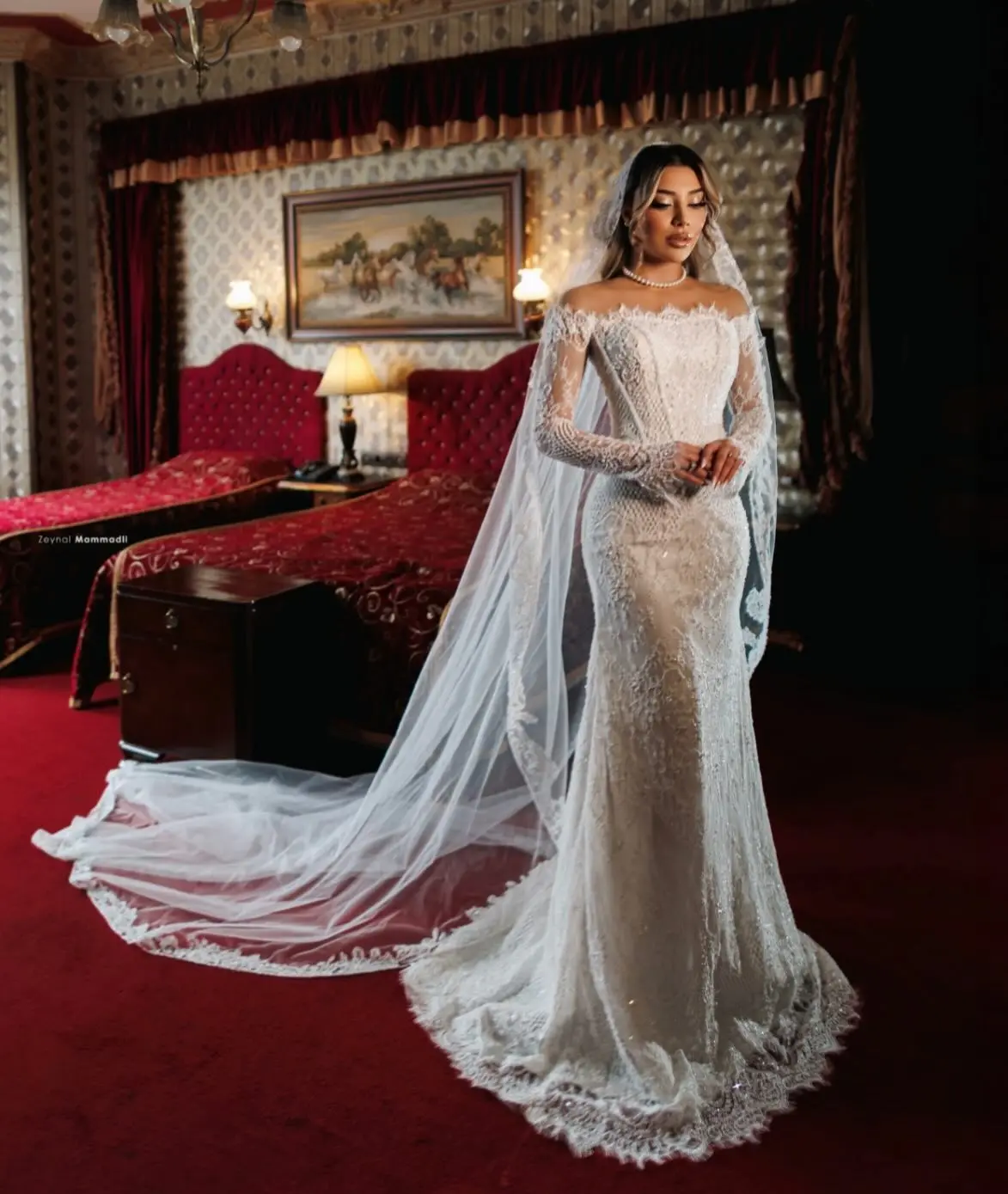 Customized Sexy Lace Off Shoulder Mermaid Wedding Dress Elegant Sheer Long Sleeve Applique Beach Bridal Gown Robe De Mariée
Customized Sexy Lace Off Shoulder Mermaid Wedding Dress Elegant Sheer Long Sleeve Applique Beach Bridal Gown Robe De Mariée