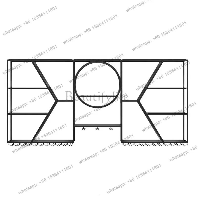 Metal Cellar Display Cabinet Drinks Shelves Nightclub Nordic Alcohol Cabinetwall Mounted Wine Mueble Para Vinos Bar Furniture
Metal Cellar Display Cabinet Drinks Shelves Nightclub Nordic Alcohol Cabinetwall Mounted Wine Mueble Para Vinos Bar Furniture