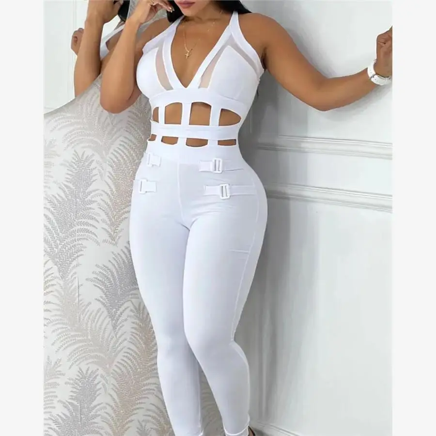 Street Sle High Waist Hollow out ter Buled Jumpsuit Tight Fit Ne Hanging Waist Cutout Long Pants Casual Suit
Street Sle High Waist Hollow out ter Buled Jumpsuit Tight Fit Ne Hanging Waist Cutout Long Pants Casual Suit