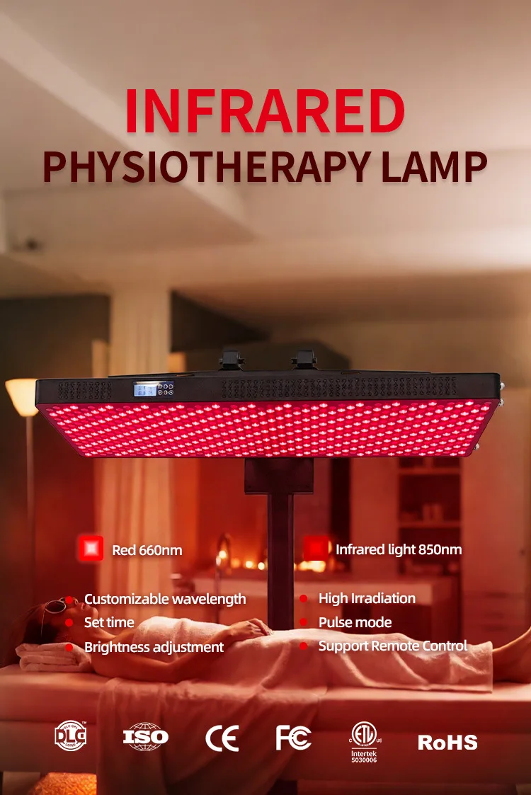 3000W Infrared Therapy Lamp, 850nm + 660nm Dual-Wavelength LED Red Light Panel, Full-Body Photobiomodulation Device
3000W Infrared Therapy Lamp, 850nm + 660nm Dual-Wavelength LED Red Light Panel, Full-Body Photobiomodulation Device