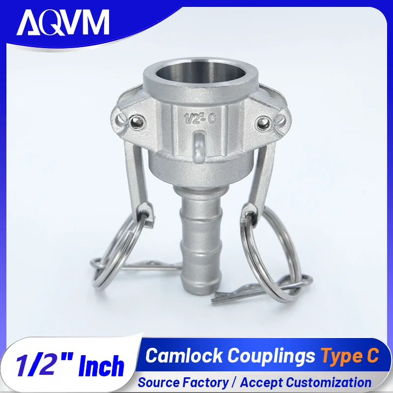 Camlock Type C DN15 1/2 Inch 304SS Cam Groove Coupling Hydraulic Hose Oil Water Quick Connect Industrial Adapter Fittings
Camlock Type C DN15 1/2 Inch 304SS Cam Groove Coupling Hydraulic Hose Oil Water Quick Connect Industrial Adapter Fittings