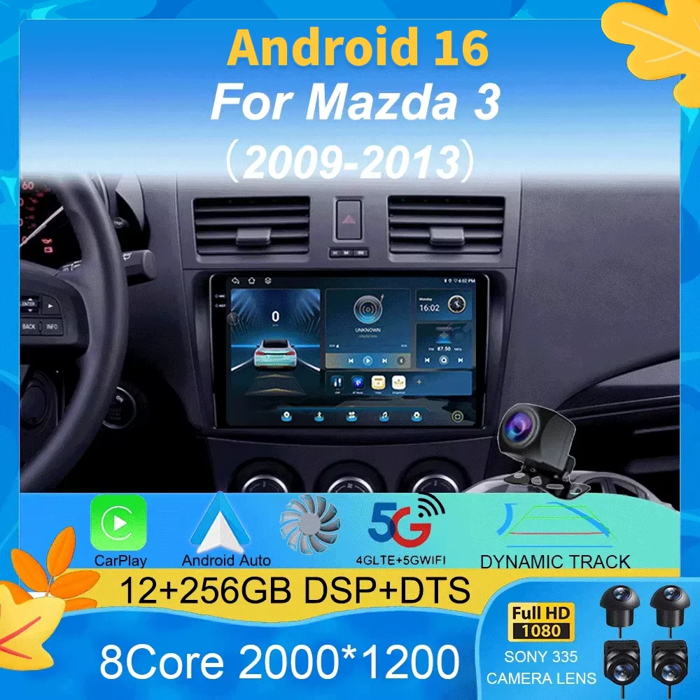 2 Din Car Radio Android 16 for Mazda 3 2009-2013 Multimedia Player Stereo Navigation Carplay Speakers Head Unit Video Audio GPS
2 Din Car Radio Android 16 for Mazda 3 2009-2013 Multimedia Player Stereo Navigation Carplay Speakers Head Unit Video Audio GPS