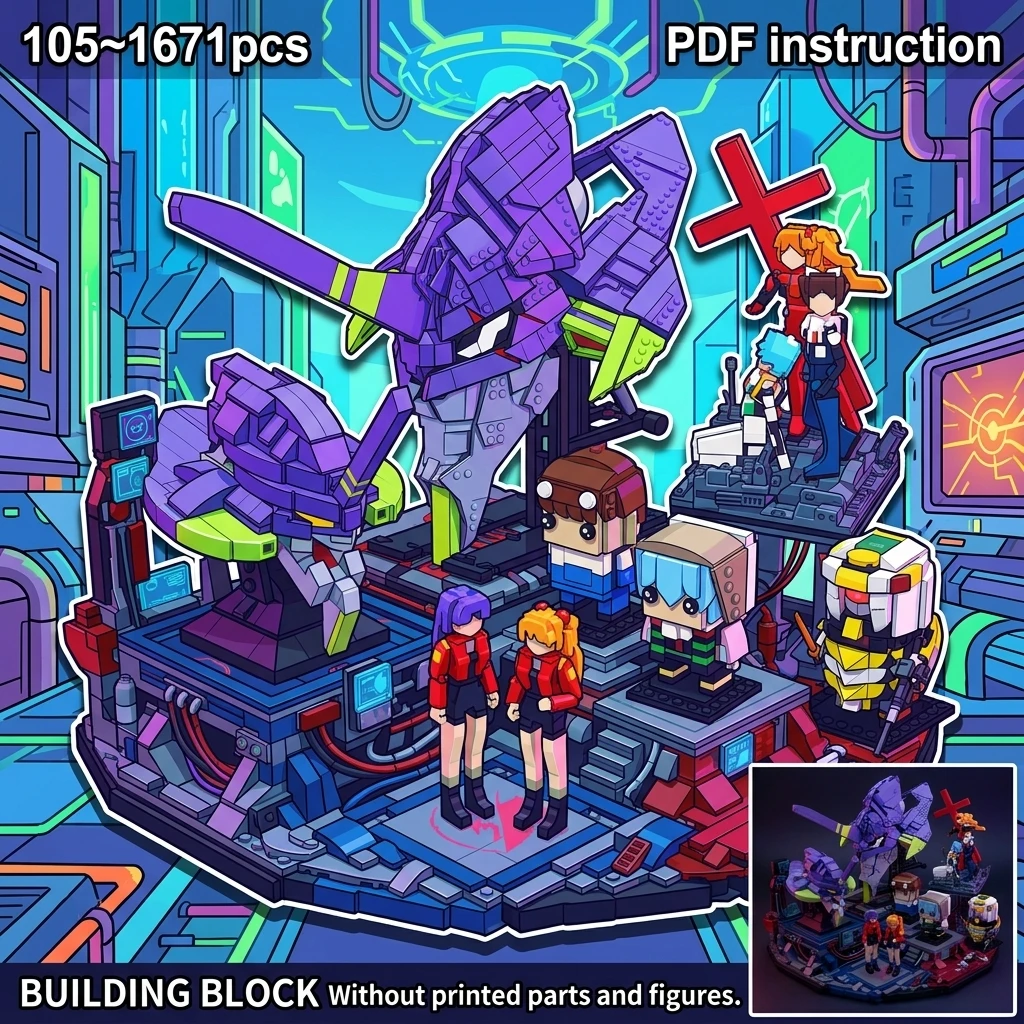 Cyborg Base Sci-Fi Cube Figures Adult Collector Brick Set MOC Classic Anime Mecha Head Diorama Building Blocks
Cyborg Base Sci-Fi Cube Figures Adult Collector Brick Set MOC Classic Anime Mecha Head Diorama Building Blocks