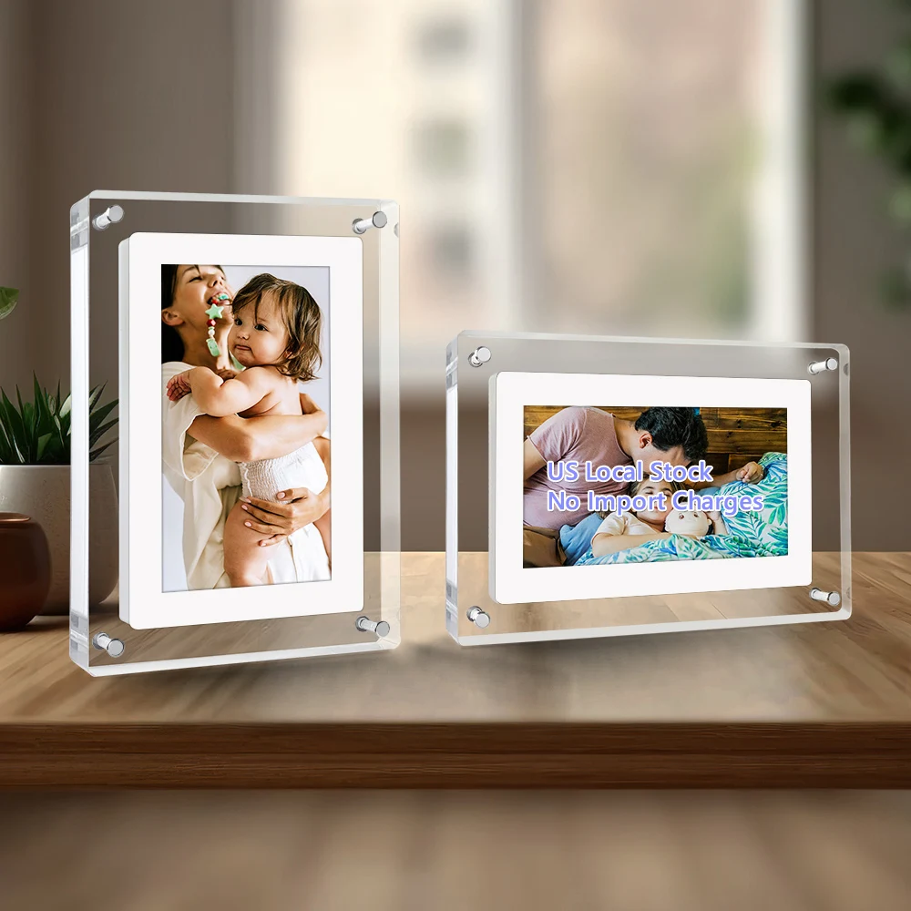 7 Inch 4GB Digital Frame Screen Photo Frame Electronic Digital Album Multi Language Kitchen Counter Gift Idea