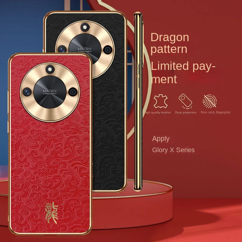 Anti-fall Mobile Phone Case for Huawei Honor X50, Chinese Style Dragon Pattern, New
Anti-fall Mobile Phone Case for Huawei Honor X50, Chinese Style Dragon Pattern, New