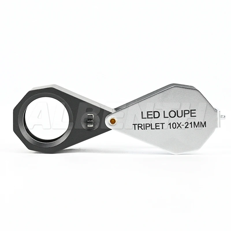 Albenth Top Quality 10X Magnification Jeweler Loupe 21mm Fully Corrected Triplet Lens Pocket Size Gemstone Identifier Tool
Albenth Top Quality 10X Magnification Jeweler Loupe 21mm Fully Corrected Triplet Lens Pocket Size Gemstone Identifier Tool