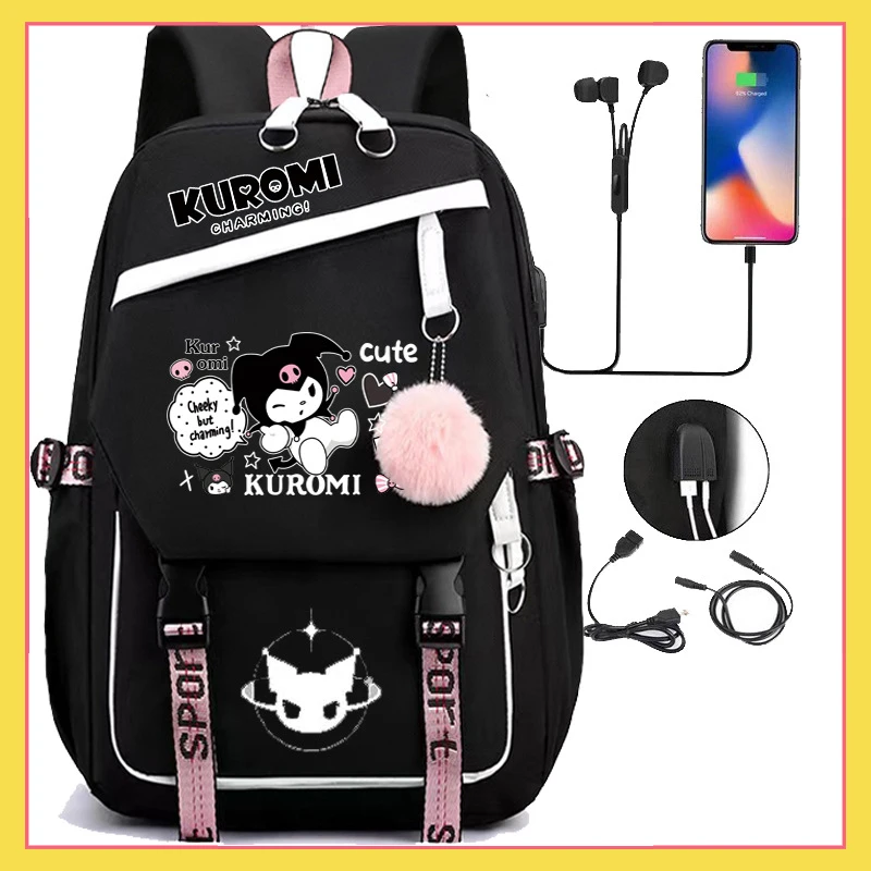 New MINISO Sanrio Kuromi Melody Co branded Surrounding Backpack, Cute Girl, High School High School High Capacity Book Bag Trend
New MINISO Sanrio Kuromi Melody Co branded Surrounding Backpack, Cute Girl, High School High School High Capacity Book Bag Trend