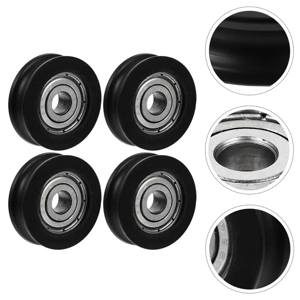 4Pcs Bearing Sliding Wheel U Groove Pulley Roller Heavy Duty Wheel Hardware for Sliding Door Gate Steel Roller
4Pcs Bearing Sliding Wheel U Groove Pulley Roller Heavy Duty Wheel Hardware for Sliding Door Gate Steel Roller