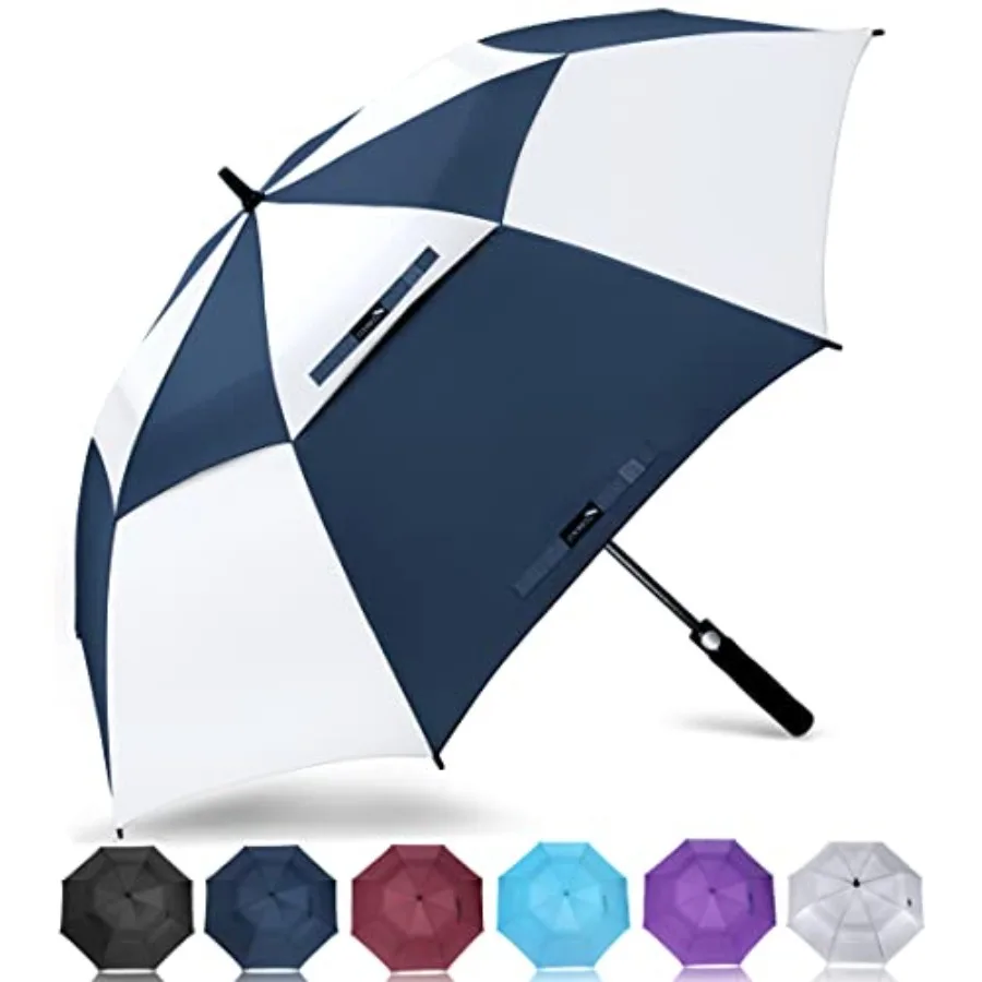 Automatic Open Extra Large Golf Umbrella////, Double Canopy Vented Windproof Oversize Stick Umbrellas for Rain
Automatic Open Extra Large Golf Umbrella////, Double Canopy Vented Windproof Oversize Stick Umbrellas for Rain