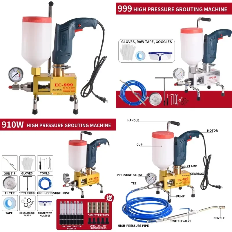 220V Epoxy pump Epoxy / Polyurethane foam Grouting Machine Steel Hose concrete repair crack 999 high quality grout
220V Epoxy pump Epoxy / Polyurethane foam Grouting Machine Steel Hose concrete repair crack 999 high quality grout