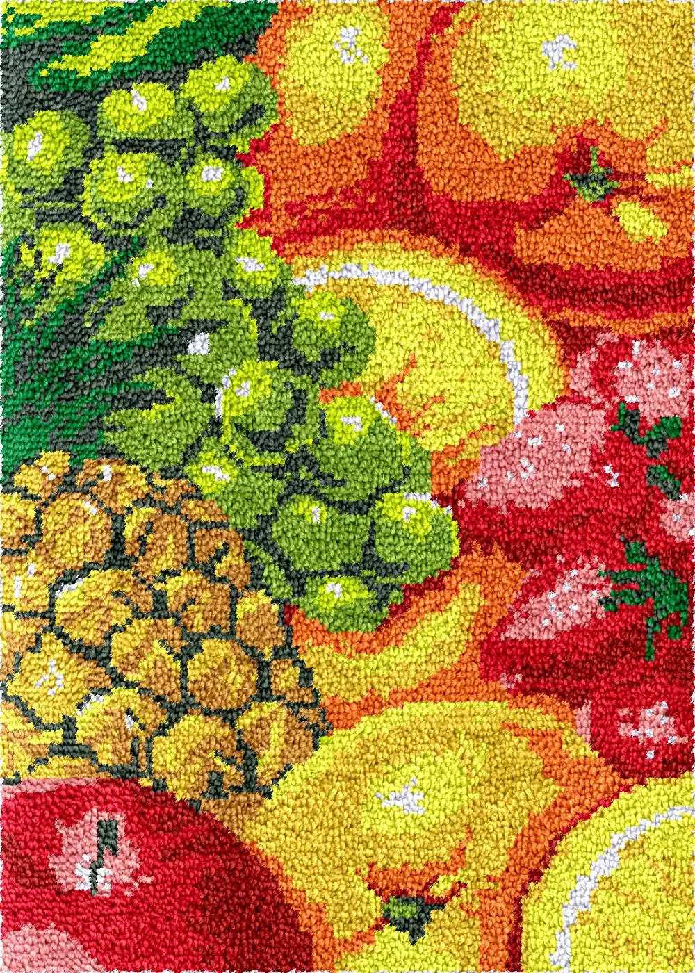 Fruit grapes carpet embroidery set latch hook kits rug crafts accessories materials tapestry Diy package smyrna knopen pakket
Fruit grapes carpet embroidery set latch hook kits rug crafts accessories materials tapestry Diy package smyrna knopen pakket
