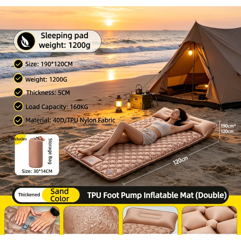 Rain Green Multi Double Camp Mattress Friends Couples Ultra Connectable Pad Built-in Pump Comfy Sleep
Rain Green Multi Double Camp Mattress Friends Couples Ultra Connectable Pad Built-in Pump Comfy Sleep
