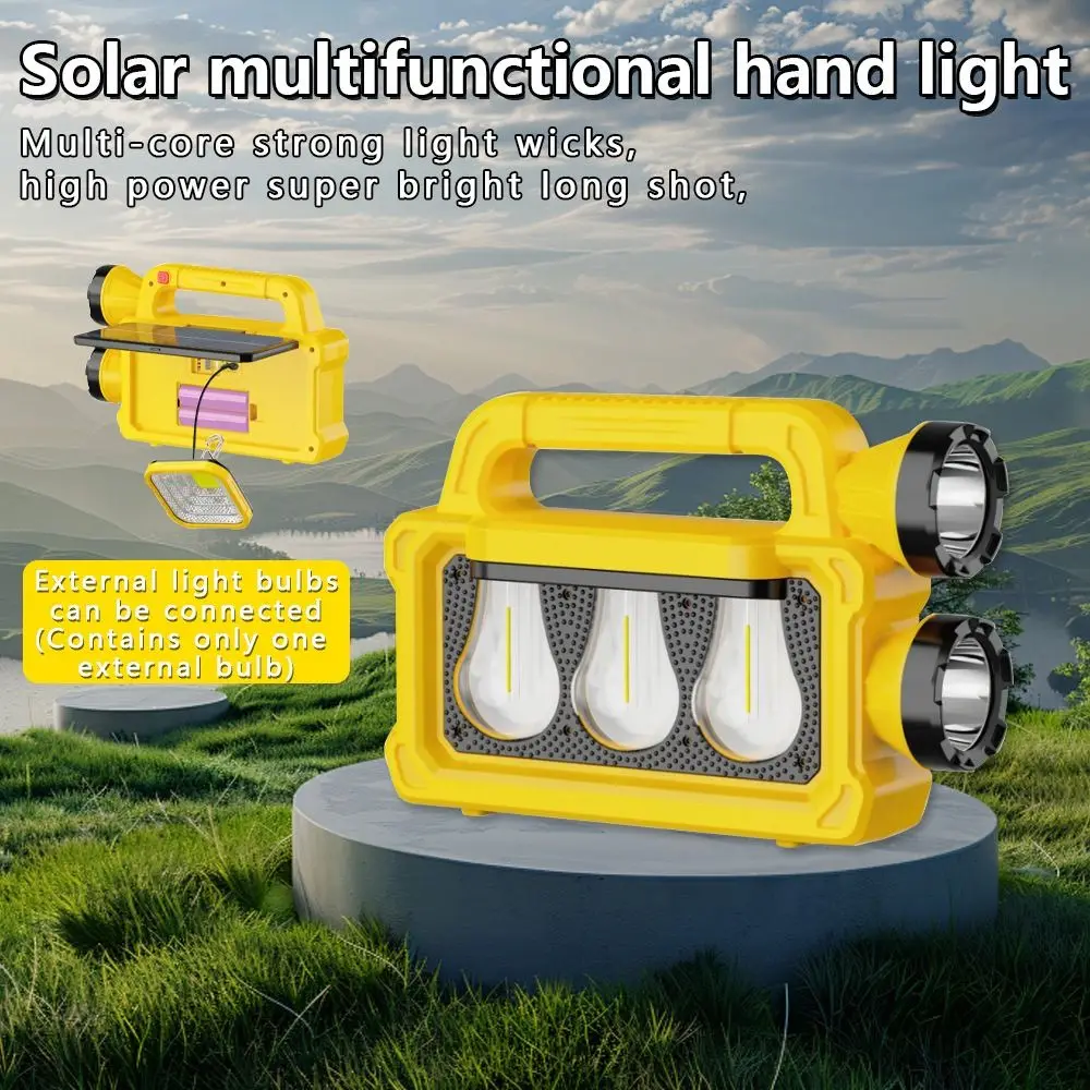With Solar Charging Pane Solar LED Light Super Bright USB Rechargeable Strong Light Portable Lamp Waterproof Portable
With Solar Charging Pane Solar LED Light Super Bright USB Rechargeable Strong Light Portable Lamp Waterproof Portable