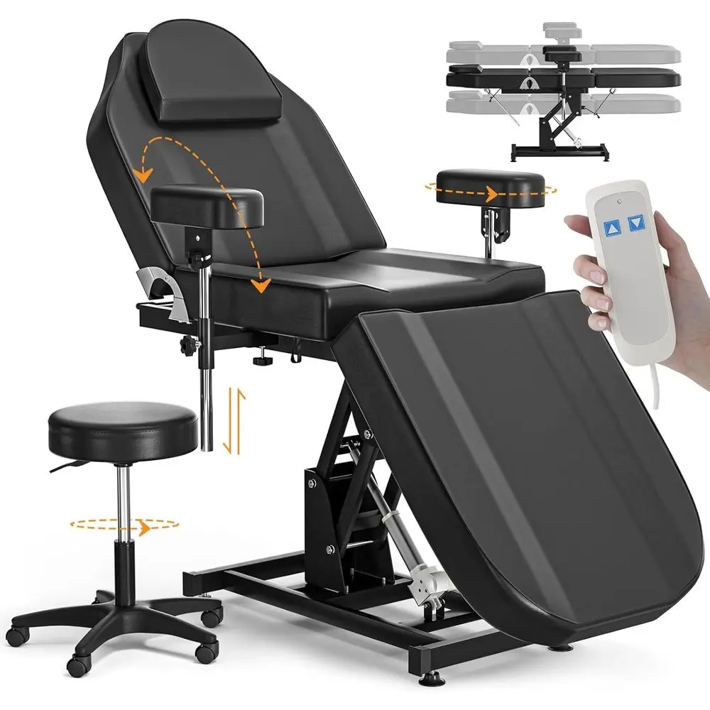 Регулируемое электрическое кресло для тату, кушетка для массажа, наращивания ресниц и процедур для лица
Регулируемое электрическое кресло для тату, кушетка для массажа, наращивания ресниц и процедур для лица