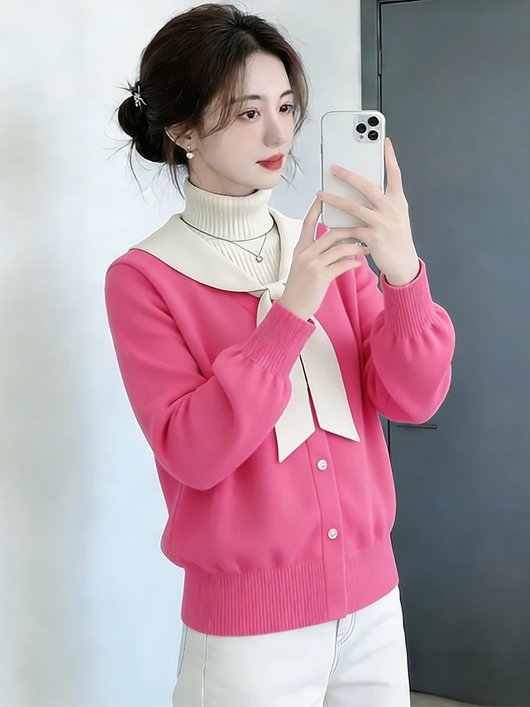 Autumn Winter Knitted Sweater Women's Faion Knot Color Blo Long Sve Top Comfortable Breathable Casual Wear
Autumn Winter Knitted Sweater Women's Faion Knot Color Blo Long Sve Top Comfortable Breathable Casual Wear