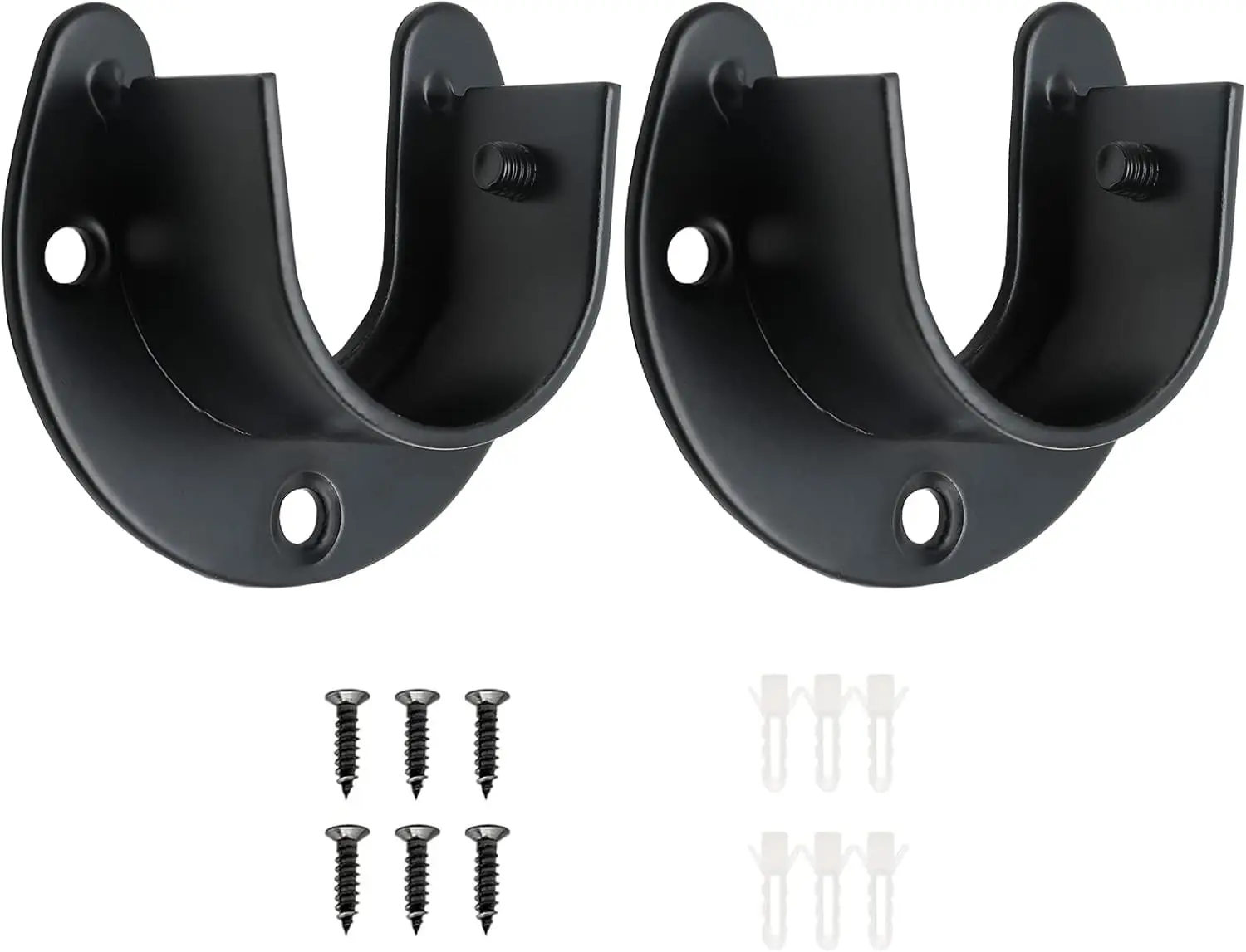 2 Pack Stainless Steel Closet Rod End Supports 1-1/3 Inch U-Shaped Wardrobe Bracket with Screws for Closet Pole and Shower Rod
2 Pack Stainless Steel Closet Rod End Supports 1-1/3 Inch U-Shaped Wardrobe Bracket with Screws for Closet Pole and Shower Rod