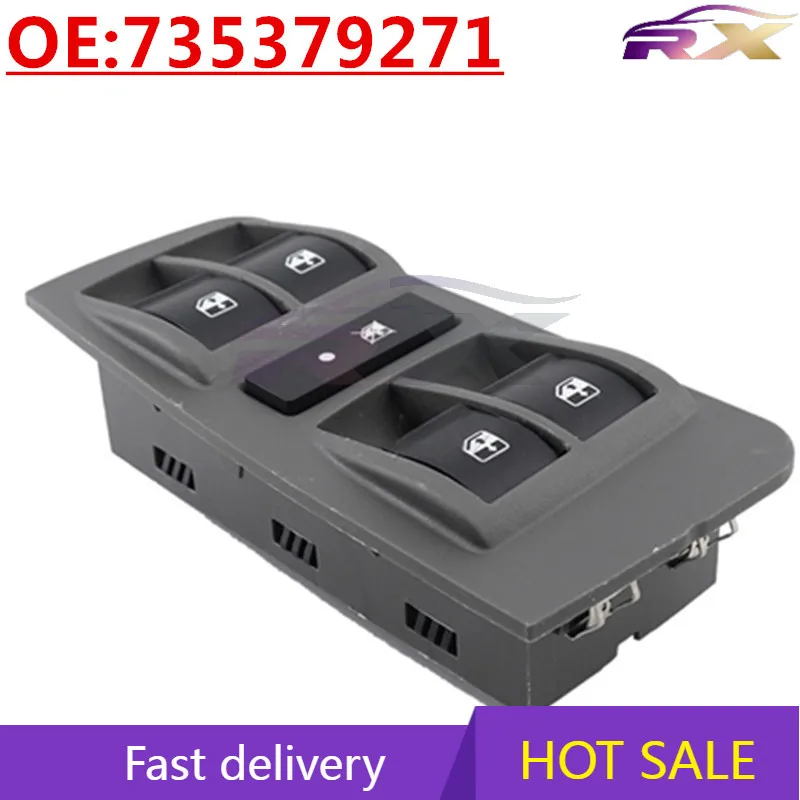 OEM:735379271 Suitable for 2003-2004 Fiat electric window switch glass lifter control main switch
OEM:735379271 Suitable for 2003-2004 Fiat electric window switch glass lifter control main switch