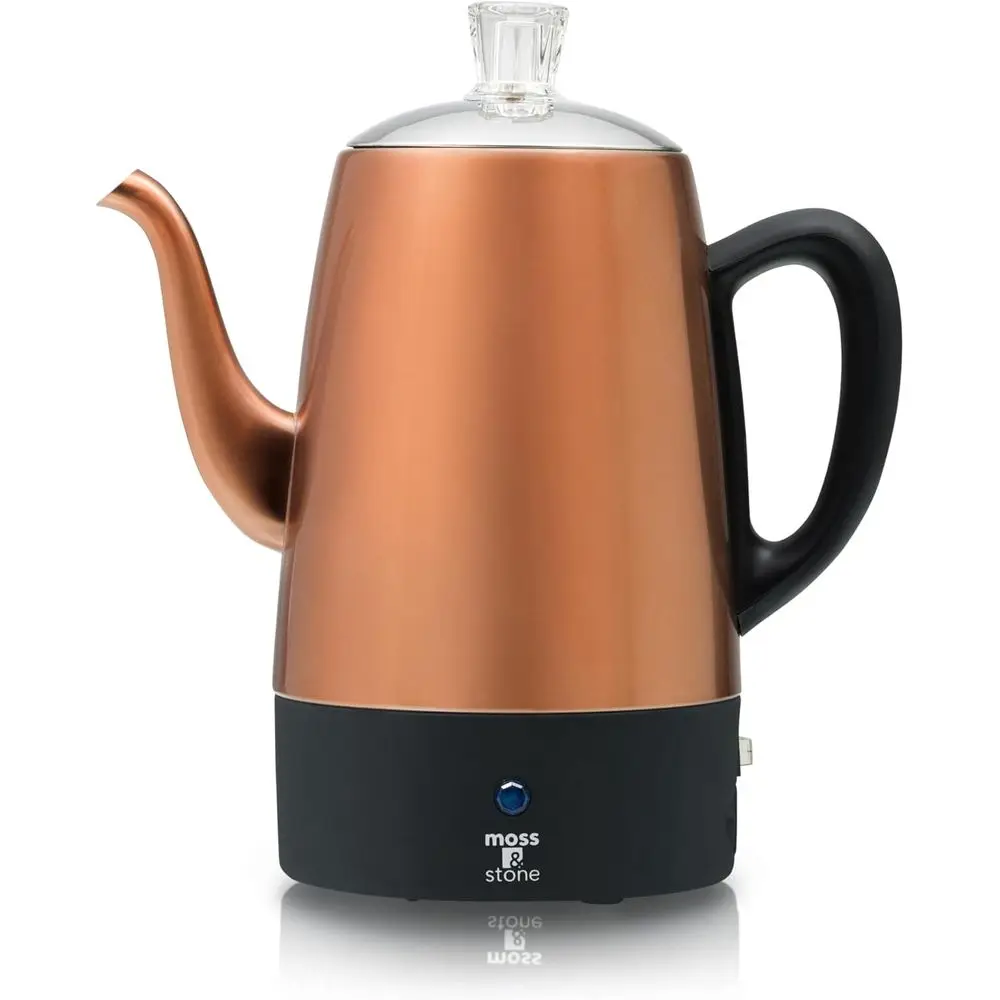 10 Cup Copper Percolator Coffee Pot Electric, Stainless Steel Coffee Percolator Electric With Keep Warm Function, Classic Percul
10 Cup Copper Percolator Coffee Pot Electric, Stainless Steel Coffee Percolator Electric With Keep Warm Function, Classic Percul