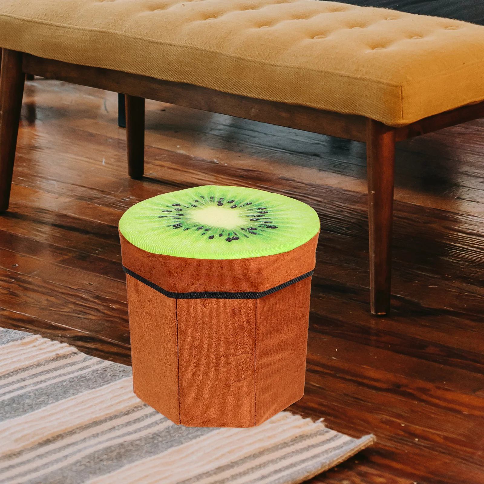 Fruit Velvet Box Footstool Seat Footstools with Storage Orange Folding Fruit-shaped
Fruit Velvet Box Footstool Seat Footstools with Storage Orange Folding Fruit-shaped