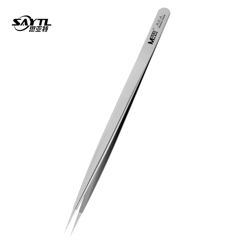 SAYTL Precision Electronic tweezers HRC40 High hardness Non magnetic stainless steel tweezers Wear and corrosion resistance
SAYTL Precision Electronic tweezers HRC40 High hardness Non magnetic stainless steel tweezers Wear and corrosion resistance