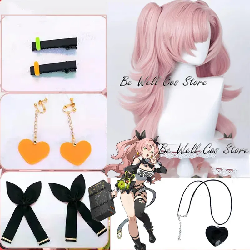 Nicole Demara Cosplay Wig Earrings Headwear Necklace Zenless Zone Zero Pink long Hair Women Men Halloween Outfit Role Play Prop
Nicole Demara Cosplay Wig Earrings Headwear Necklace Zenless Zone Zero Pink long Hair Women Men Halloween Outfit Role Play Prop