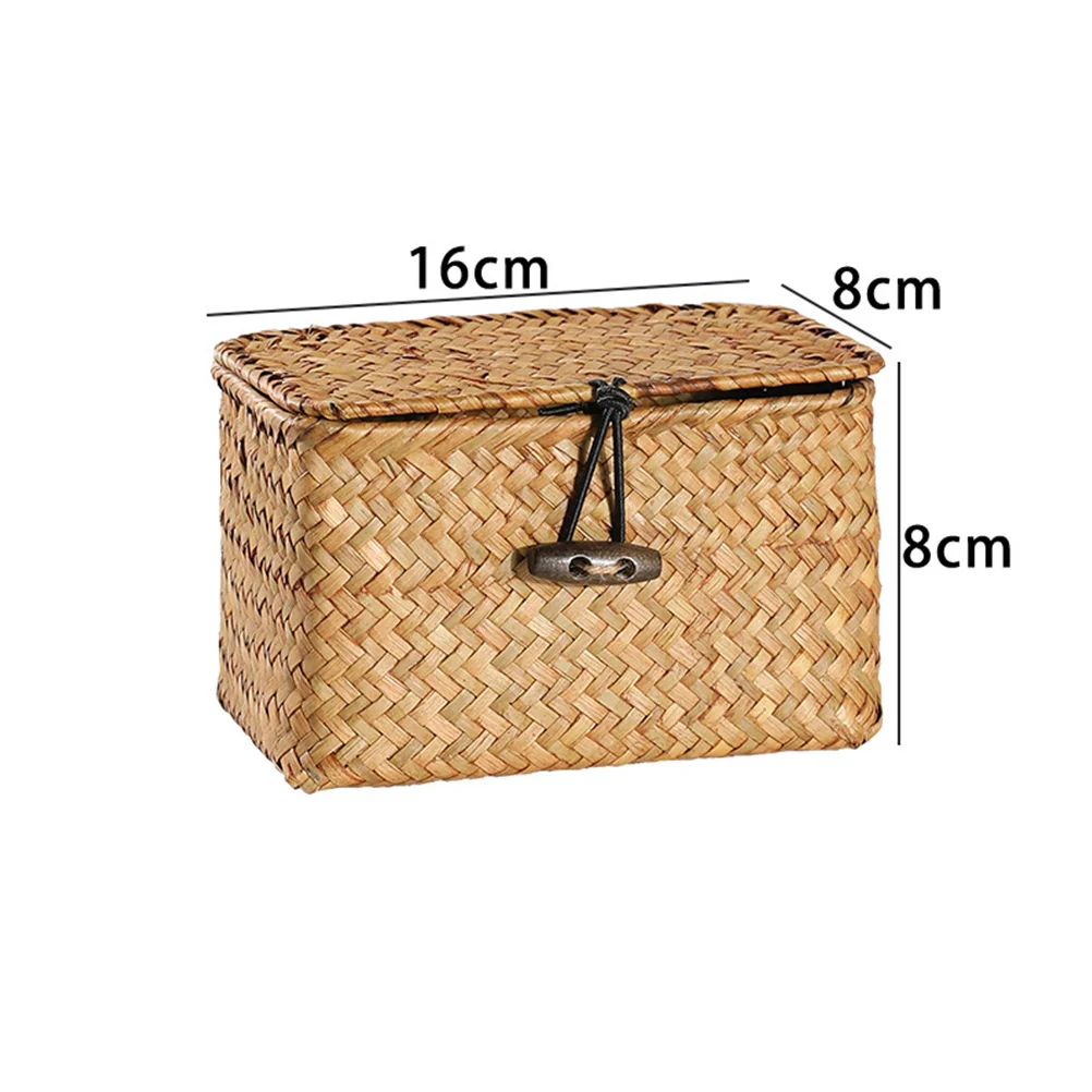 Straw woven Storage Basket Rectangle Woven Household ganizer Creative Fruits Basket Eco friendly Sundries Container Safe
Straw woven Storage Basket Rectangle Woven Household ganizer Creative Fruits Basket Eco friendly Sundries Container Safe