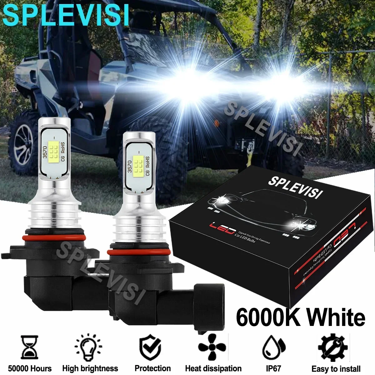 2PCS Bright White 35WLED Headlight Bulbs 6000K Kit For Can Am Commander 1000 2011 2012 2013 2014 2015 2016-2019 1000R 2018-2019
2PCS Bright White 35WLED Headlight Bulbs 6000K Kit For Can Am Commander 1000 2011 2012 2013 2014 2015 2016-2019 1000R 2018-2019