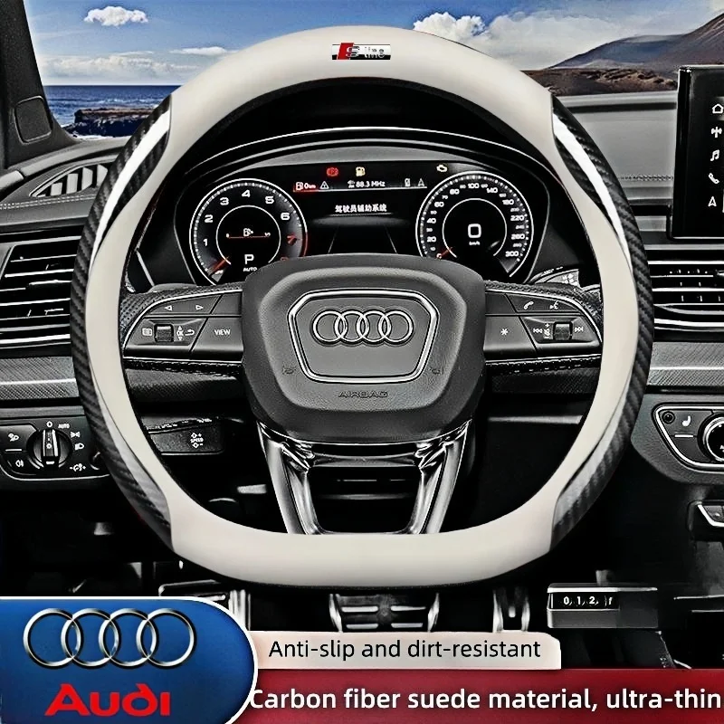 Car Steering Wheel Cover for Audi Abt A1 A2 A3 A4 A5 A6 A7 A8 Q2 Q3 Q4 Q5 Q7 Q8 Tt Rs3 Rs4 Rs5 Rs6 Rs7 S3 S4 S5 S6 S7 S8 S Line
Car Steering Wheel Cover for Audi Abt A1 A2 A3 A4 A5 A6 A7 A8 Q2 Q3 Q4 Q5 Q7 Q8 Tt Rs3 Rs4 Rs5 Rs6 Rs7 S3 S4 S5 S6 S7 S8 S Line