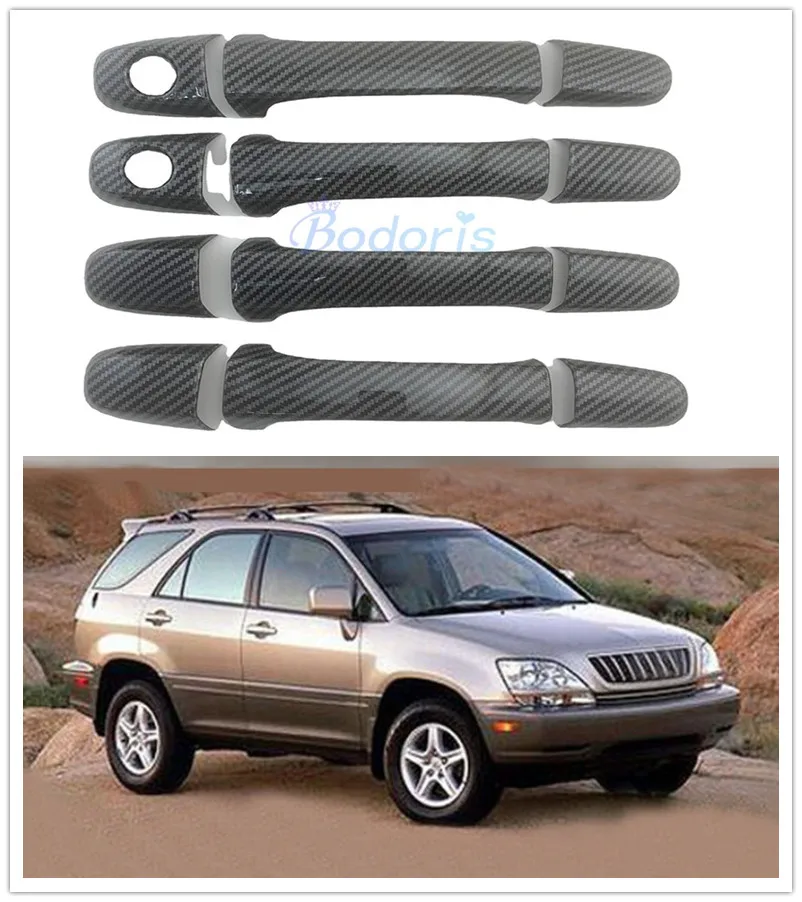 Car Exterior Door Handle Cover For Lexus XU110 RX300 1998-2003 Carbon Fiber Color Overlay Protector Trim Car Styling Accessories
Car Exterior Door Handle Cover For Lexus XU110 RX300 1998-2003 Carbon Fiber Color Overlay Protector Trim Car Styling Accessories