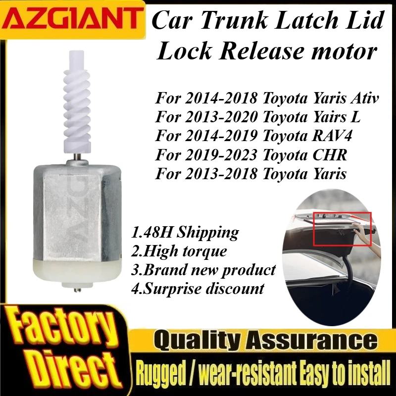 For Toyota Yaris Ativ/Yairs L/RAV4/CHR/Yaris BD881408 DC 12V Car Deck Lid Latch Motor Brand New Auto Replacement Spare Parts DIY
For Toyota Yaris Ativ/Yairs L/RAV4/CHR/Yaris BD881408 DC 12V Car Deck Lid Latch Motor Brand New Auto Replacement Spare Parts DIY