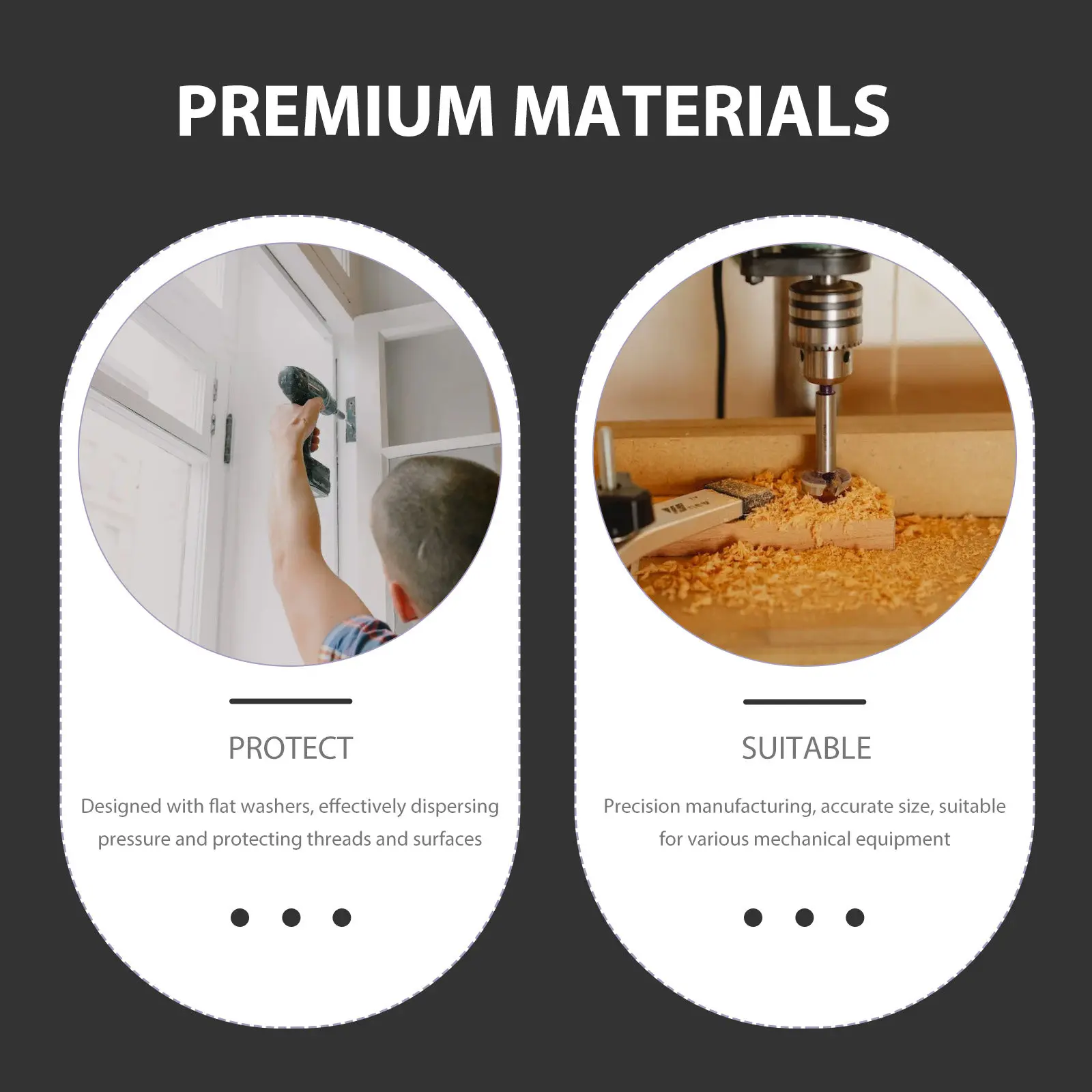 1 Set Stainless Steel Flat Washers Assortment Kit Metal Gaskets For Bolts Screws Repair Heavy Duty Anti-Loosening Fasteners
1 Set Stainless Steel Flat Washers Assortment Kit Metal Gaskets For Bolts Screws Repair Heavy Duty Anti-Loosening Fasteners